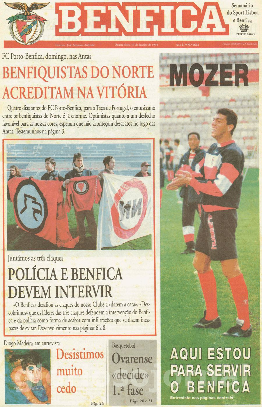 jornal o benfica 2622 1993-01-13